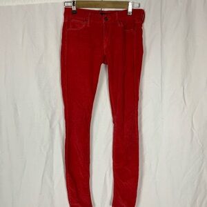 Mother looker red jeans